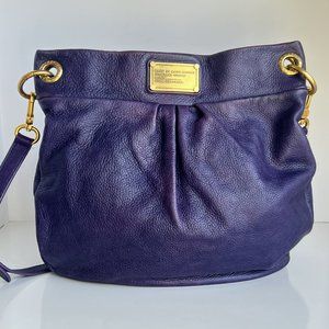 Marc by Marc Jacobs Classic Q Hillier Purple Leather Hobo Bag